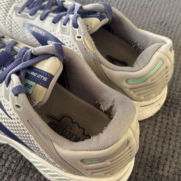 Brooks Adrenaline GTS 22‎ Women’s Running Shoes Gray Blue Size 8.5 Supportive - Picture 10 of 14